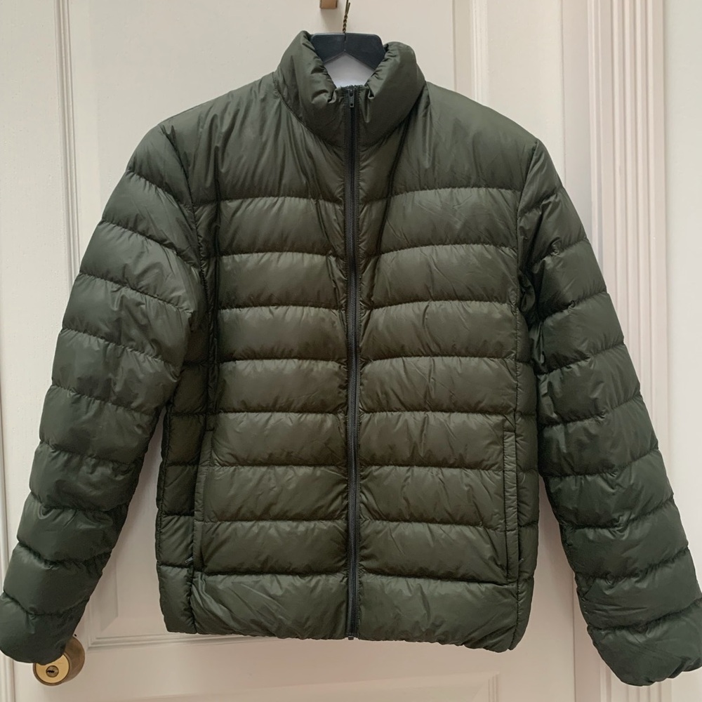 Muji Olive Puffer Jacket